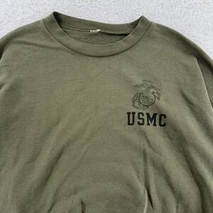 Vintage USMC‎ Sweatshirt Medium Military Crewneck Pullover Marines Semper Fi